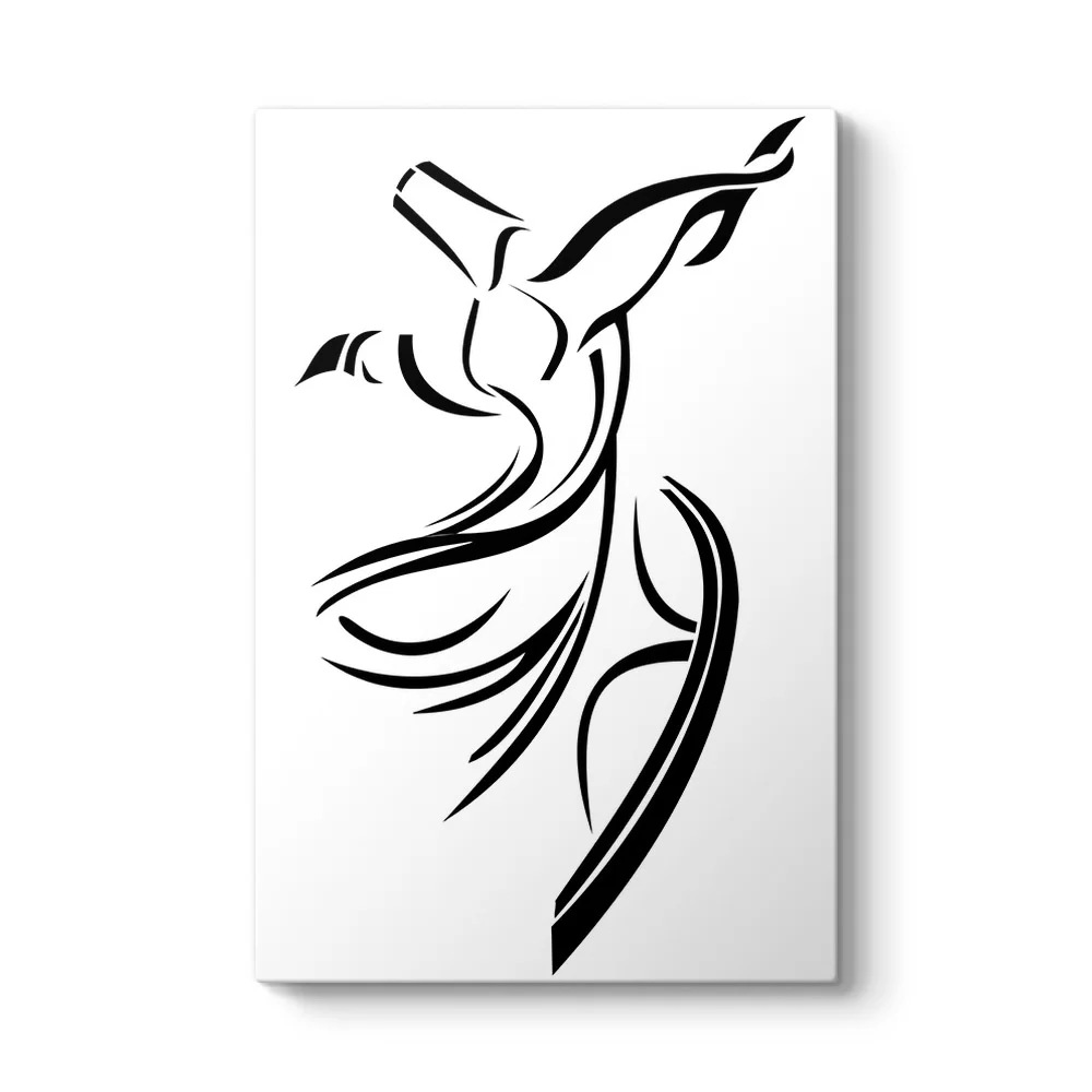 Beyaz Semazen Tablosu - Model 2
